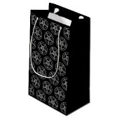 Baphomet Pentagram Satanic Kleine Geschenktüte (Rückseite Schrägansicht)