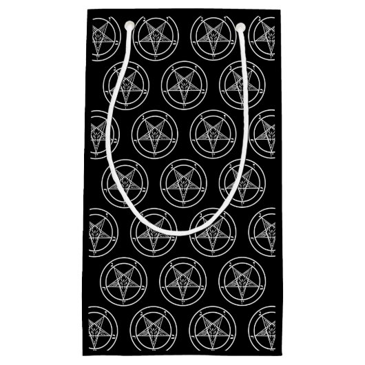 Baphomet Pentagram Satanic Kleine Geschenktüte (Vorderseite)