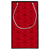 Baphomet Pentagram Satanic Kleine Geschenktüte (Rückseite)