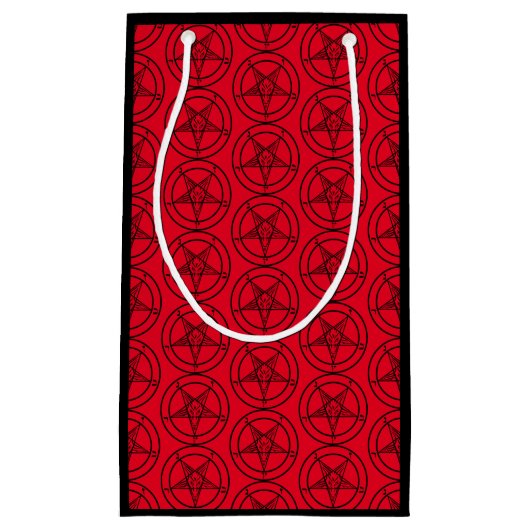 Baphomet Pentagram Satanic Kleine Geschenktüte (Vorderseite)