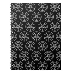Baphomet Pentagram Satanic Notizblock