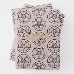 Baphomet Pentagram Satanic Packpapier Blätter