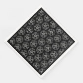 Baphomet Pentagram Satanic Serviette (Ecke)