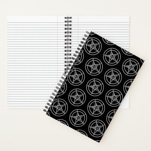 Baphomet Pentagram Satanic Spiral Notebook Notizblock (Innen)