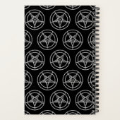 Baphomet Pentagram Satanic Spiral Notebook Notizblock (Rückseite)