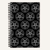 Baphomet Pentagram Satanic Spiral Notebook Notizblock (Vorderseite)