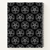 Baphomet Pentagram Satanic Spiral Notebook Notizblock (Rückseite)