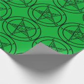 Baphomet Pentagram Satanic Wrapping Paper Geschenkpapier (Ecke)
