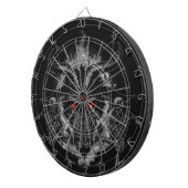 Baphomet Pentagram-Schwarz-Metall Dartscheibe (Vorderseite rechts)