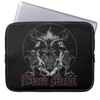 Baphomet Pentagram-Schwarz-Metall