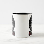 Baphomet Pentagram-Schwarz-Metall Zweifarbige Tasse (Mittel)