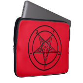 Baphomet Pentagramm Laptop-Sieb Laptopschutzhülle (Vorne Rechts)