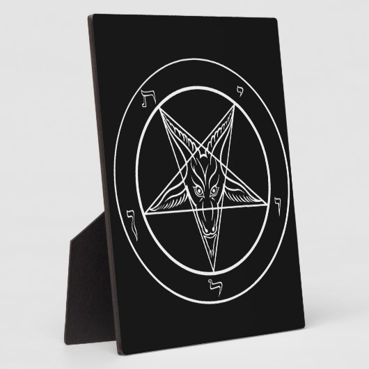 Baphomet Plaque Fotoplatte (Seite)