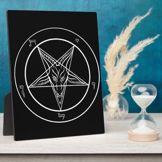 Baphomet Plaque Fotoplatte (Seite)