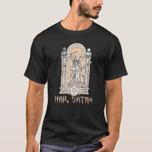 Baphomet Play Electric Gitarre Hail Satan Devil 66 T-Shirt