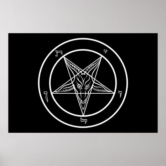 Baphomet Poster Enormous 60" breit (Vorne)