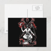 Baphomet Postkarte (Vorne/Hinten)