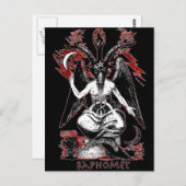 Baphomet Postkarte (Vorne/Hinten)