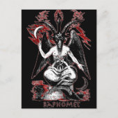 Baphomet Postkarte (Vorderseite)