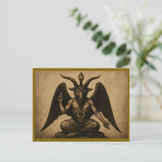 Baphomet Postkarte (Stehend Vorderseite)