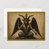 Baphomet Postkarte (Vorne/Hinten)