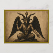 Baphomet Postkarte (Vorderseite)