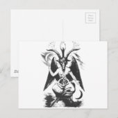 Baphomet Postkarte (Vorne/Hinten)