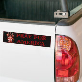 Baphomet Pray for America Autoaufkleber (Auf Lkw)
