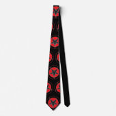Baphomet Red Black and Gray Krawatte (Vorderseite)