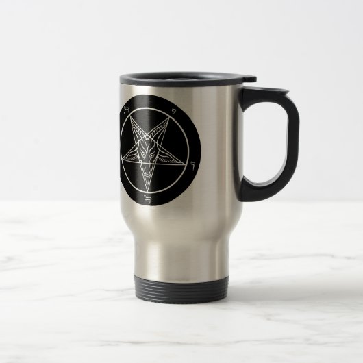 Baphomet Reise-Tasse Reisebecher (Rechts)