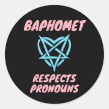 Baphomet respektiert Pronouns Transgender