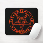 Baphomet Rot Mousepad (Mit Mouse)