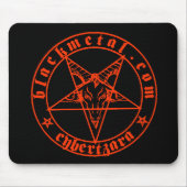 Baphomet Rot Mousepad (Vorne)