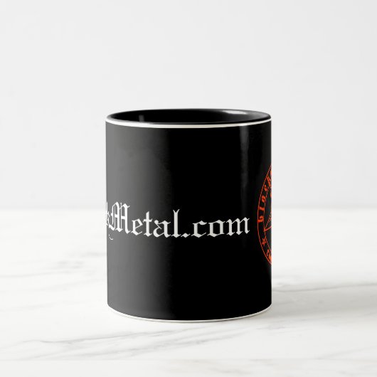 Baphomet Rot-Tasse Zweifarbige Tasse (Mittel)