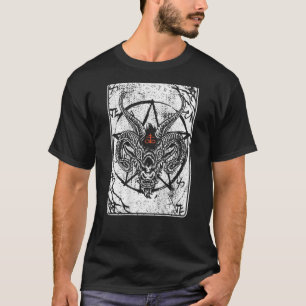 Baphomet Rückenaufdruck Satan Antichrist Luzifer 6 T-Shirt