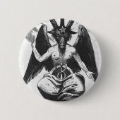 Baphomet runder Knopf Button (Vorderseite)