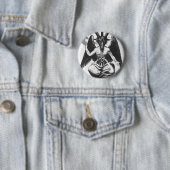 Baphomet runder Knopf Button (Beispiel)
