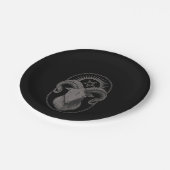 Baphomet Satan Occulan Satan Pappteller (Schrägansicht)