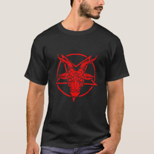 Baphomet Satan Okkult Pentagramm Hexerei Satanist T-Shirt