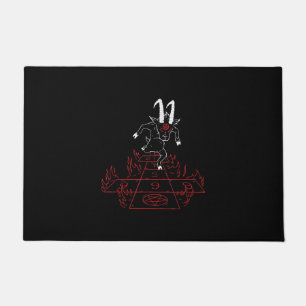 Baphomet Satanic Goat Pentagramm Goth Clos Women Fußmatte