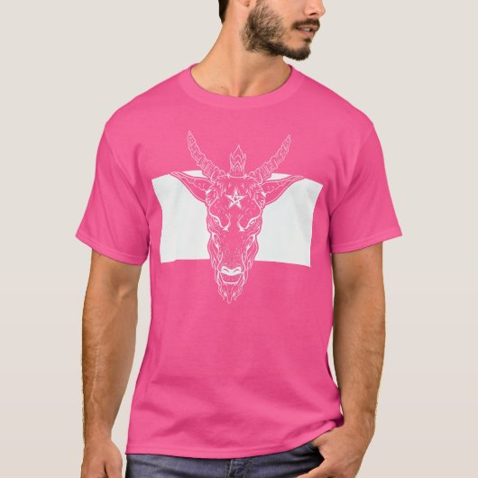 Baphomet Satanic Goat T-Shirt (Vorderseite)