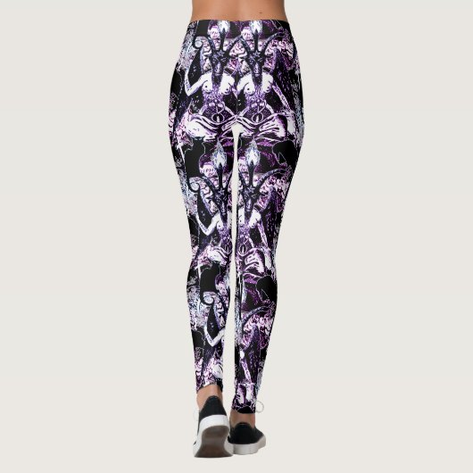 Baphomet Satanic Gothic Devil Leggings (Rückseite)
