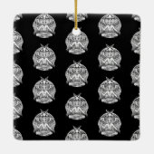 Baphomet Satanic Keramikornament (Rückseite)