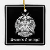 Baphomet Satanic Keramikornament (Vorderseite)