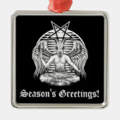 Baphomet Satanic Ornament Aus Metall (Vorne)