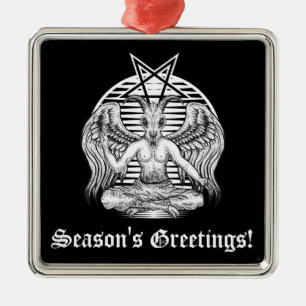 Baphomet Satanic Ornament Aus Metall