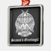 Baphomet Satanic Ornament Aus Metall (Links)