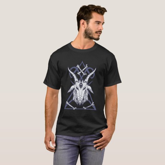 Baphomet Satanic T-Shirt (Vorne ganz)