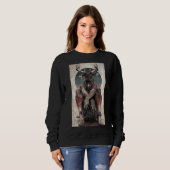 Baphomet Satanist Ziege Satanic Dark Evil 666 Sweatshirt (Vorne ganz)