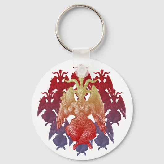 Baphomet Schlüsselanhänger (Vorderseite)